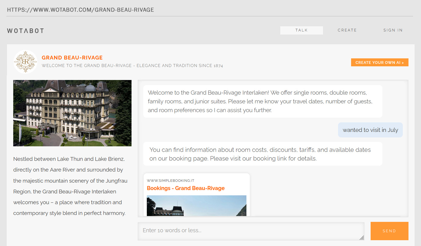 learn how to make a b&b chatbot, make a bnb AI