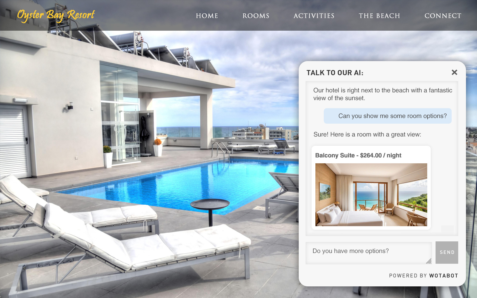 hotel chatbot, make a chatbot for your hotel website, hotel website chatbot